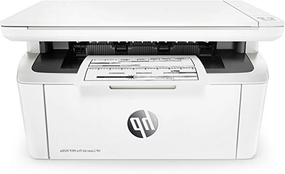 HP LaserJet Pro M28A Stampante Multifunzione, fino a 18 ppm, Stampa in Bianco e Nero, Copia, Scansione, Solo USB, Bianco