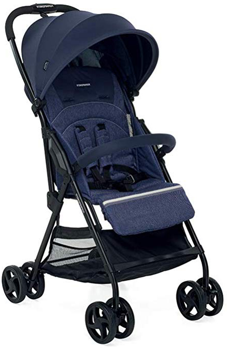 Foppapedretti Più Leggero Passeggino, Denim, superleggero e compatto
