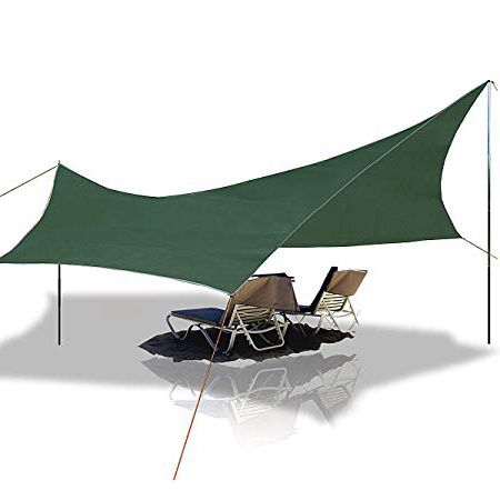 Telone da Spiaggia Anti-Pioggia Tenda Parasole per Amaca, Slimerence, 108'' x 108'' Ripstop Nylon Polyester Cover Telo da Campeggio Shelter, Lightweight Survival Camp Accessori