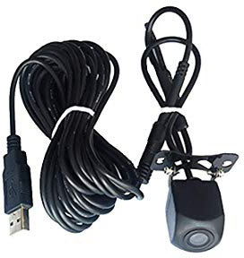 Ajcoflt WiFi Wireless Car retromarcia Telecamera retrovisiva HD Visore Notturno Righello Telecamera Interruttore avanti e Indietro Strumento di parcheggio per Veicoli USB 5V / 12V grandangolo