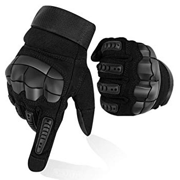 COTOP Guanti Moto Guanti da Ciclismo Bicicletta per Uomo Donna Full Finger Touch Screen Guanti Sportivi da Esterno Hard Knuckle Protettivo per Moto Ciclismo Camping