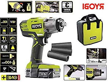 AVVITATORE AD IMPULSI SVITA BULLONI DA 1/2 13mm A BATTERIA 18V 2.0Ah 400Nm RYOBI