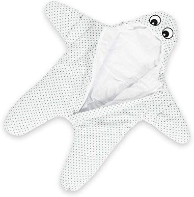 All Kids United, sacco a pelo in cotone per bambini, sacco invernale a forma di animale, sacco avvolgente per passeggino, per bambini piccoli Stella marina