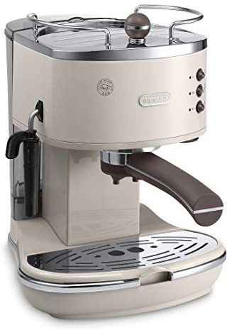 De'Longhi Icona Vintage ECOV 311.BG, Macchina per caffè espresso manuale, 1100 W, Plastica, Beige