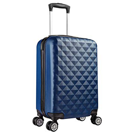 PARTYPRINCE - Trolley in ABS Bagaglio a Mano 55cm Valigia Rigida e Leggera con 4 Ruote - Approvata a bordo cabina Ryanair, Easyjet, Alitalia, Lufthansa, Volotea, Vueling e altre