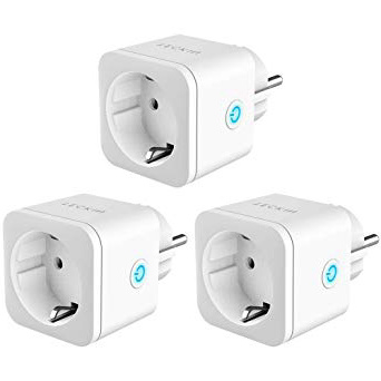 Presa Intelligente WiFi Smart Plug 16A 3300W TECKIN Presa Smart Compatibile con Alexa Echo Google Home IFTTT, Controllo Remoto Funzione di Temporizzazione Presa Wireless per iOS Android App 3 Pezzi