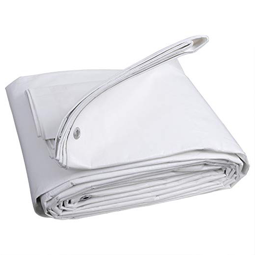 WOLTU GZ1177m2 Telone Impermeabile Telo di Protezione Antipioggia Copertura da Esterno Giardino PE 280g/m² 3x4 m Bianco