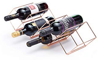 Bar Craft Supporto per Bottiglie di Vino, Marrone