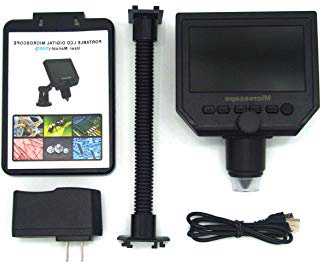 JIUY G600 8LED 600X USB Digital Microscope Microscopio elettronico portatile con misura righello staffa (nero)