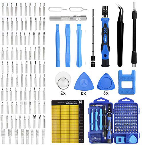 YINSAN 119 in 1 Set Cacciaviti Precisione Magnetici Professionali, Kit Cacciavite di Riparazione Portatile per Orologio, Occhiali, iPhone, iPad, Smartphone, PC, Laptop, Tablet, Elettronica ecc.