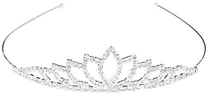 Pixnor Wedding Tiara nuziale strass Decor Hairband capelli Clip capelli Loop Tiara