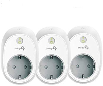 TP-Link HS100P3 Presa Wi-Fi, Smart Plug Compatibile con Alexa e Google Home, Controllo dei Dispositivi Ovunque Mediante Kasa App, Pacchetto da 3 (presa schuko)