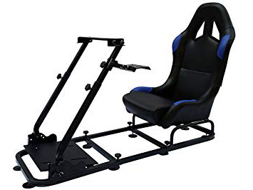 Sedile postazione di gioco per PC e consolle giochi Ps4 Ps3 Xbox One 360 nero / blu FKRSE14117