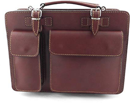 Zerimar Valigetta Pelle | Messenger Bag | Messenger Bag Vintage | Satchel Bag | Messenger Bag Pelle | Borsa Tracolla Pelle | Misure: 34x25x10 cm
