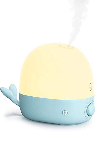 Umidificatore ambiente Bambini Diffusore di Oli Essenziali 2.5L, Silenzioso Luce Notturna LED senza BPA Tutta la Notte TaoTronics con Vapore Freddo Spegnimento Automatico senza Acqua