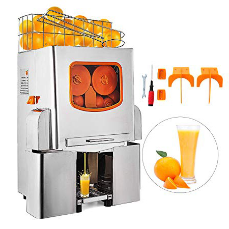 HODOY Spremuta Macchina Per il Succo D'arancia Juicer Spremiagrumi Commerciale Alimentazione Automatica/Acciaio Inossidabile (XC-2000E-3)