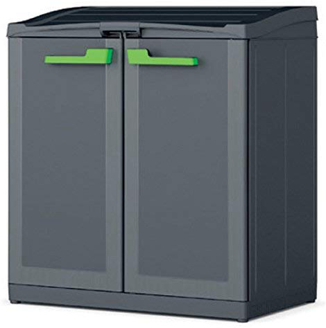 Keter Moby Recycling - Armadio per La Raccolta Differenziata - 90X55X100H Antracite