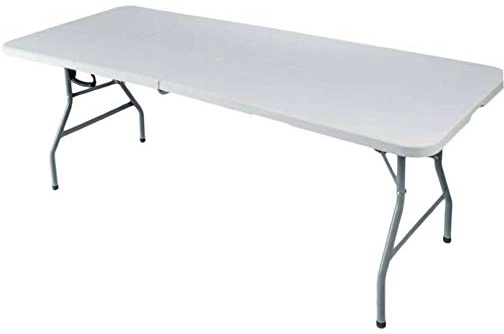 Cross Outdoor 43421 Tavolo Pieghevole Bianco Rotto 180 x 75 x 74 cm