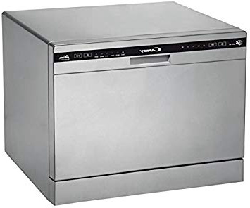 Candy CDCP 6/E-S Mini Lavastoviglie, 438 x 550 x 500 mm, Argento