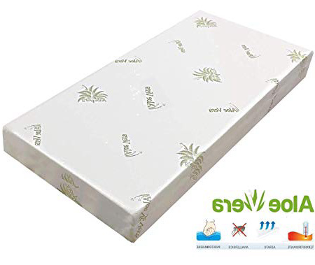MATERASSO 60X120 CM SPESSORE 14 CM BABY PER CULLA BAMBINO - FODERA IN ALOE SFODERABILE E LAVABILE