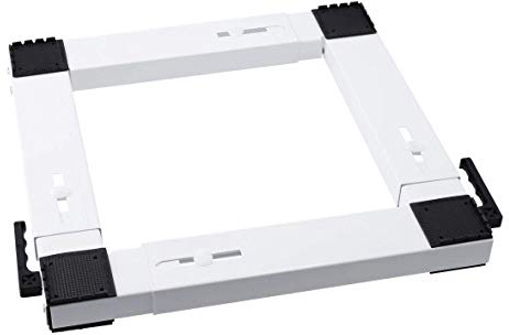 Xavax, Base ad Assorbimento di Vibrazioni con Ruote Retrattili per Lavatrici, Asciugartici e altri Grandi Elettrodomestici, Portata max 300 kg, Regolabile da 40 a 70 cm per Lato