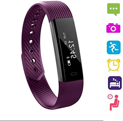LIOPIO Polsino da Polso Intelligente con Bracciale con Chiusura a Fibbia con Display Digitale Impermeabile Unisex Smartwatch