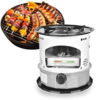 LeKing Comodo bruciatore Esterno Stufa a Cherosene Riscaldatori Olio per Campeggio capacità Serbatoio 5.2L
