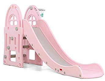 ATAA Scivolo XL - Rosa - Scivolo per Giardini, parchi e Zone interiori - Altalena e Giocattolo da Giardino Ottimo per Bambini e Bambine