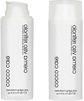 BIO Crema Viso Retinolo con Acido Ialuronico Puro e Vitamina C - ENORME Flacone da 100 ml - Contorno Occhi - Trattamento Antietà - Idratante e Tonificante per il Viso - Crema Antirughe Uomo e Donna