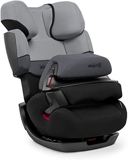 Cybex Silver Pallas-Fix Seggiolino Auto 2 in 1 per Bambini, Gruppo 1/2/3/9-36 kg, dai 9 Mesi ca. ai 12 Anni ca., senza ISOFIX, Grigio (Cobblestone)