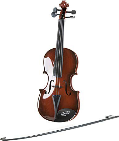 7027 Violino "Classico" small foot in plastica, con ottica in legno, incl. archetto nero, a partire da 4 anni