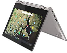 Lenovo C340 Chromebook, Display 11.6" HD Touch IPS, Processore Celeron N4000, 64GB eMMC, 4GB RAM, ChromeOS, Platinum Grey