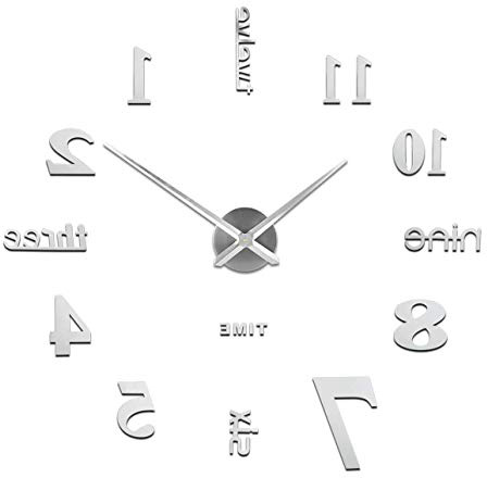 Orologio da Parete Fai-Da-Te, Facile da Montare, Design Moderno, Usato per Decorare La Parete Vuota, Come casa, Ufficio, Hotel