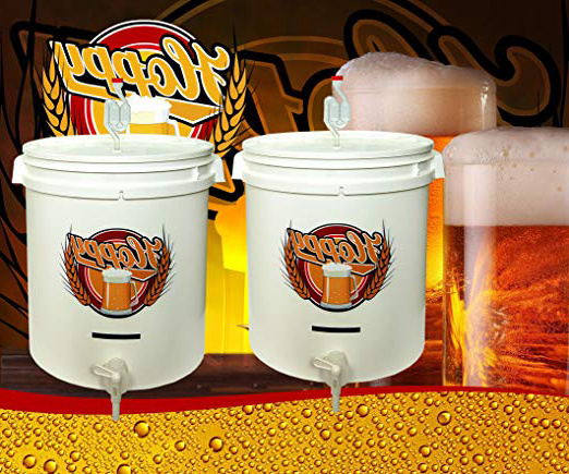Hoppy Doppio Fermentatore 30 Litri Birra Ermetico Gorgogliatore Rubinetto Termometro