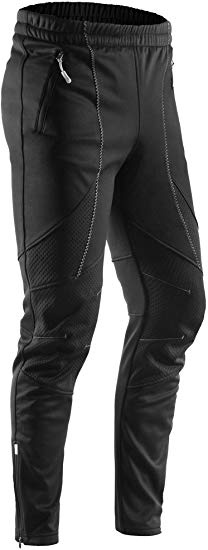 Letook Pantaloni da Ciclismo Lunghi Invernali Antivento Termici Impermeabile per Outdoor Sports Uomo