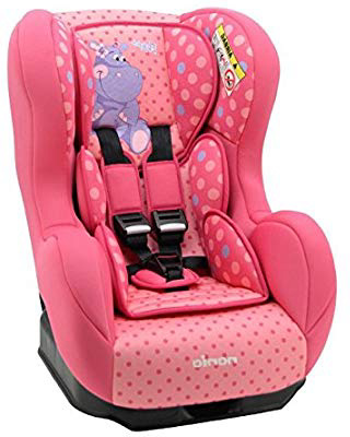 Seggiolino auto gruppo 0+/1 da 0 a 18 kg - produzione 100% francese - 3 stelle test tcs - poggiatesta e seduta imbottiti