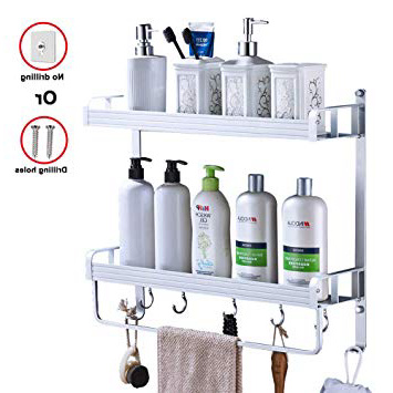 
                
                    
                    
                

                
                    
                    
                        Yeegout mensola bagno no viti con portasciugamani e ganci, Alluminio ispessimento Adesivo Montaggio a parete mensola per doccia per cucina (2 livello)
                    
                

                
                    
                    
                
            