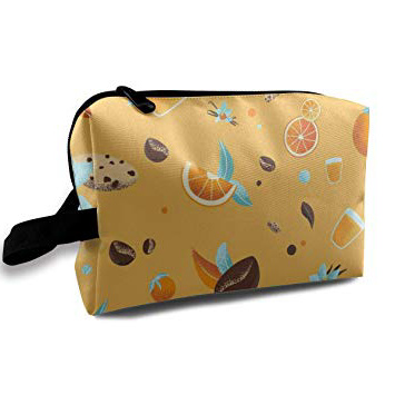 Borsa da viaggio per articoli da toeletta da viaggio con succo d'arancia e frutta Organizzatore di articoli da toeletta super leggero per borsa da viaggio durante la notte