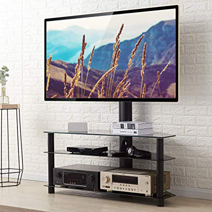 RFIVER Supporto TV da Pavimento Tavolino TV Girevole Porta TV Stand per Schermi 32 a 65 pollici TW1002