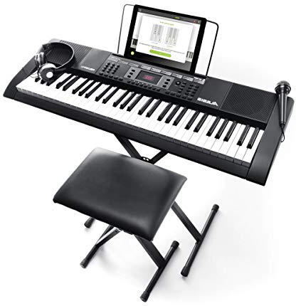 
                
                    
                    
                

                
                    
                    
                        Alesis Melody 61 MKII - Tastiera Musicale Portatile - Pianola con Cuffie, Microfono, Casse Integrate, Stand, Leggio, Sgabello e 61 Tasti
                    
                

                
                    
                    
                
            
