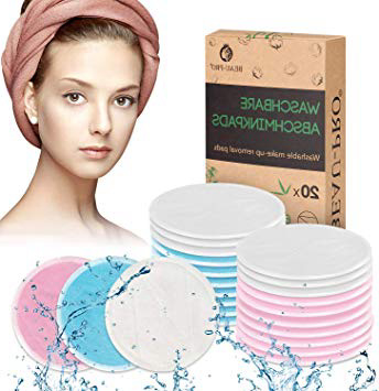 Dischetti Struccanti Lavabili in Bambù - Riutilizzabili Dischetti Struccanti in Bambù e Cotone con Sacchettino -Super Morbido & Ecologico Salviette per Pulizia viso e Occhi con Portabiancheria…