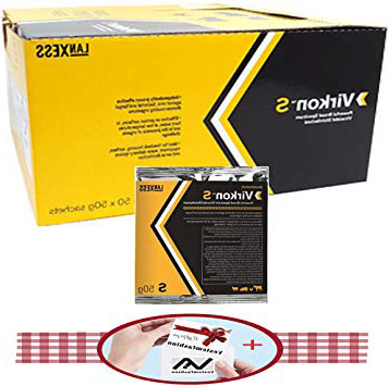 Virkon S Box of 50x 50g Sachets Disinfettanti Defra Approvati Pollame, Animali, Canili, And 1 x Small Gift from Vestemfashion Team
