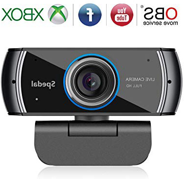 Spedal Full HD Webcam 1080p, Live Streaming PC Camera con Microfono, Webcam USB per Xbox OBS XSplit Facebook Skype, Compatibile per Mac OS Windows 10/8/7
