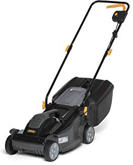Alpina BL 380 E Tagliaerba elettrico, 1400 W, Larghezza di taglio 38 cm, Sacco di raccolta 40 litri, Nero