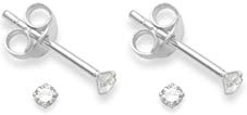 2 paia di orecchini a perno in argento Sterling, Minuscolo, misura piccola, 2 mm, molto piccolo & Molto discreto