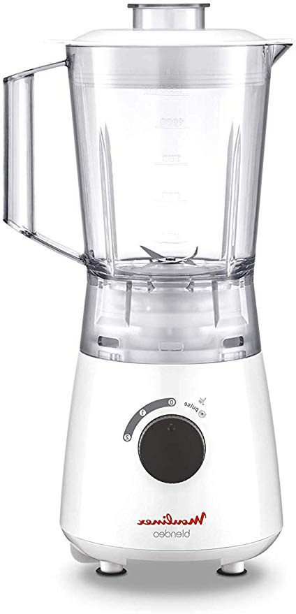 Moulinex Blendeo LM2A0110 Frullatore a Bicchiere, 400 W, Acciaio, Bianco