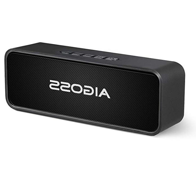 Aigoss Altoparlante Bluetooth Portatile Cassa Bluetooth 5,0 Senza Fili del con Doppio Driver Bassi Potenti Stereo Hi-Fi Chiamata Vivavoce Microfono Radio FM, Nero
