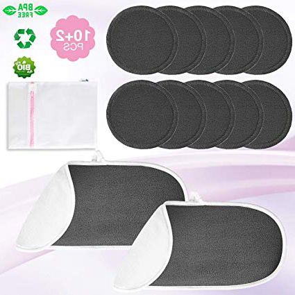 Rovtop Cuscinetti Per Struccare, Pad antimuffa riutilizzabile 10 confezioni e 2 asciugamani struccanti, Panni Lavabili Per Il Viso, borsa per il bucato