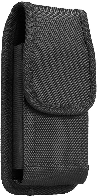 AQ Mobile Custodia Verticale con Clip per Cintura e Gancio- Taglia XL per Cellulare/Smartphone con Schermo 6,5" - in Tessuto
