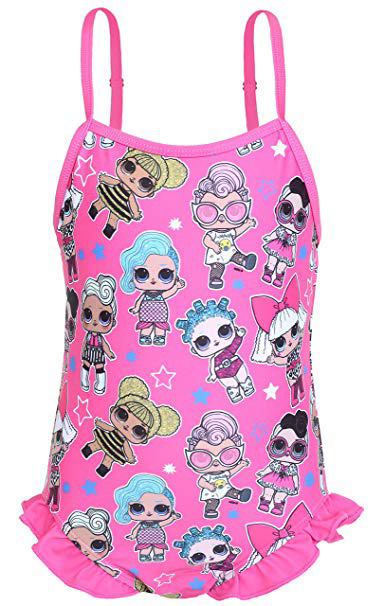 L.O.L. Surprise ! Costumi da Bagno per Ragazze con Bambole LOL Dolls Merbaby, Splash Queen, Diva, Queen Bee, Dollface, Cosmic Queen, Grunge Grrrl & Funky Q.T.